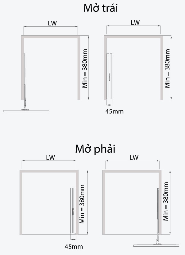 Gương xoay th&ocirc;ng minh GARIS GWT31